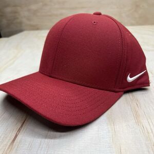 NEW L/XL Nike Classic 99 Blank Team Dri-FIT Swoosh Flex Hat Crimson